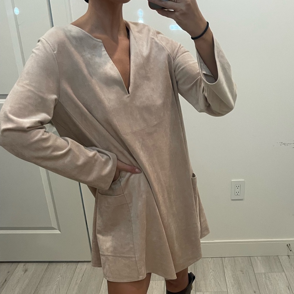 BCBG MaxAzria Faux Suede Dress - Picture 5 of 16
